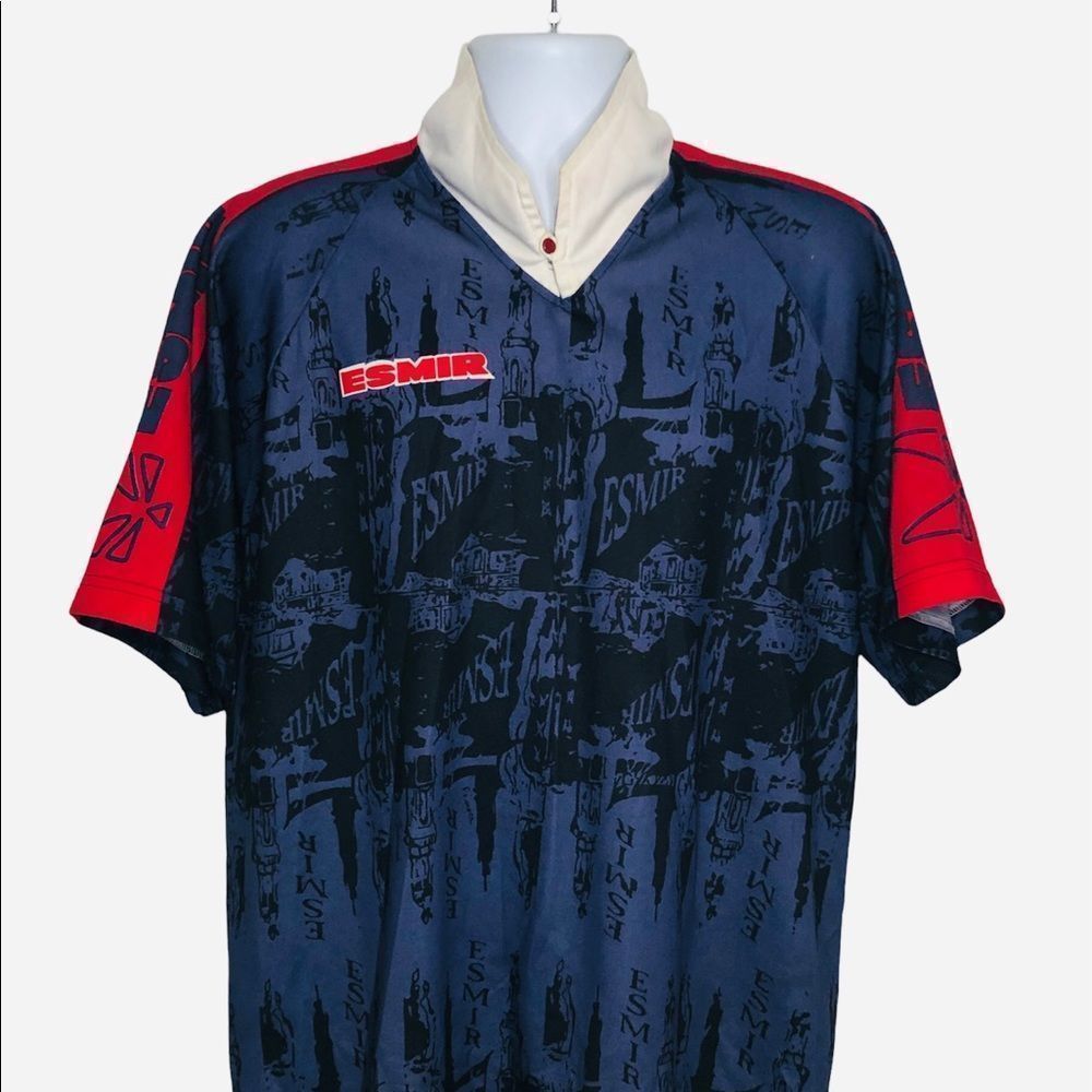 Esmir FCB Barcelona Soccer Jersey 69 L-XL Red Blue Futbol Club Rare!.